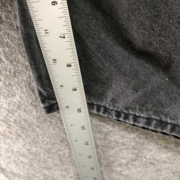 H&M Youth Teens 18 Loose Ample Denim Shorts Black Relaxed High Rise Girls - Picture 8 of 11